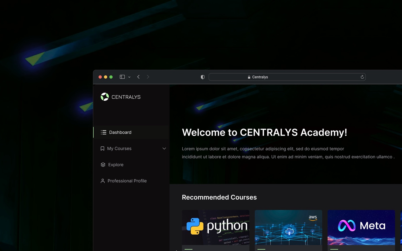 Centralys — Learning management platform